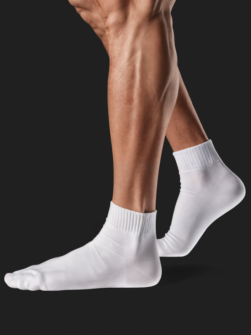 Ribbed Crew Socks-5