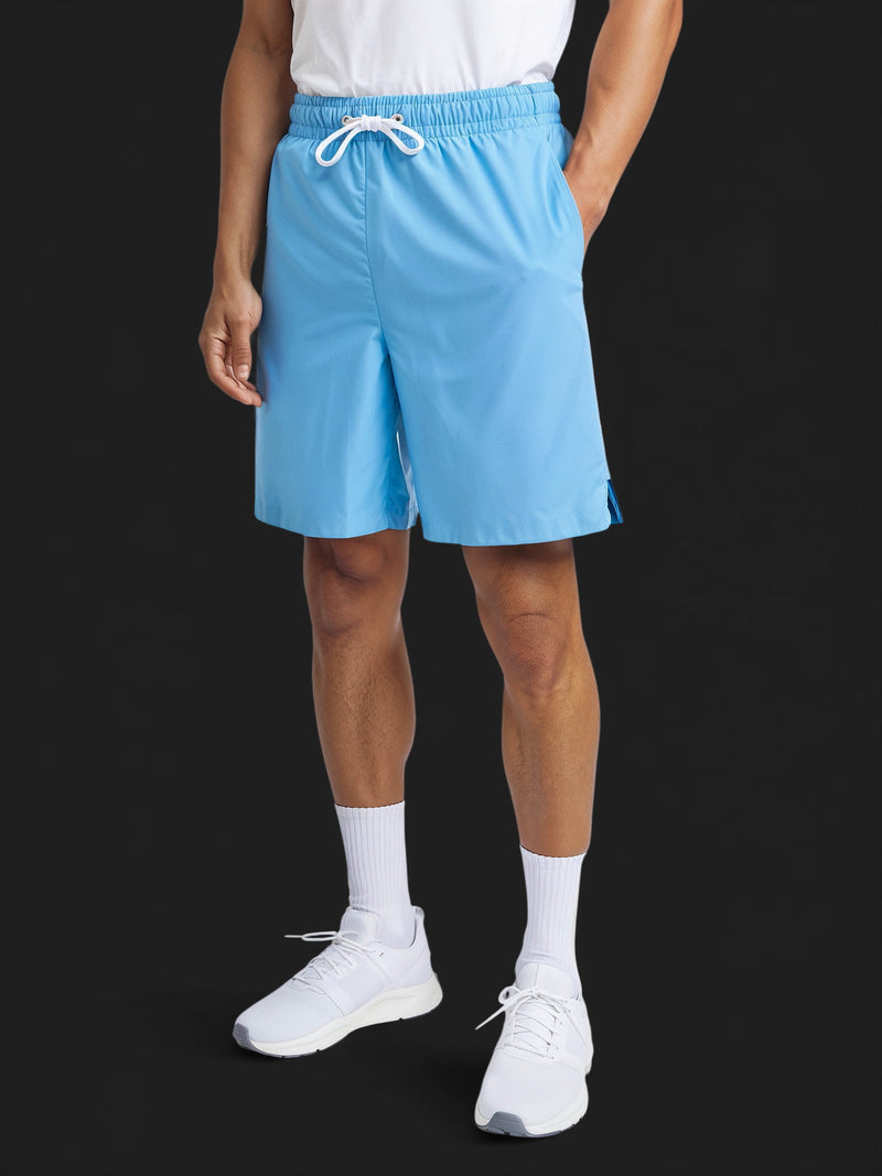 Elastic Drawstring Shorts-1