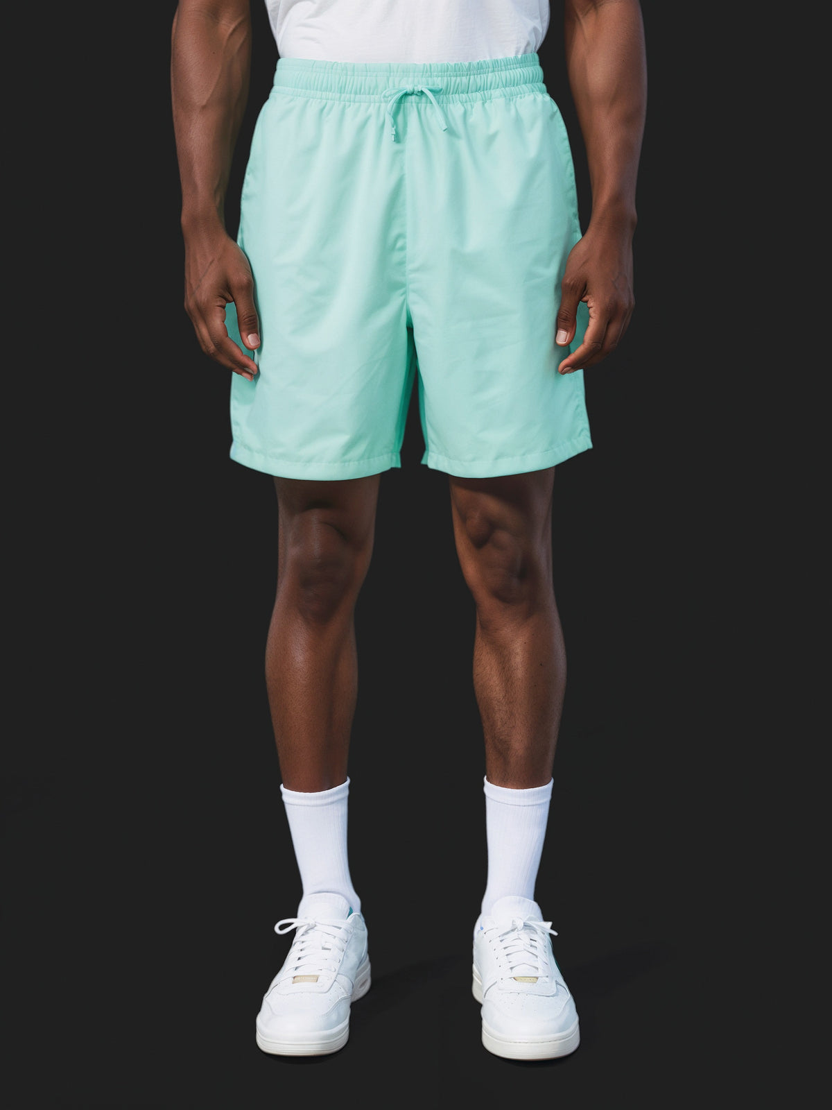 Elastic Drawstring Shorts